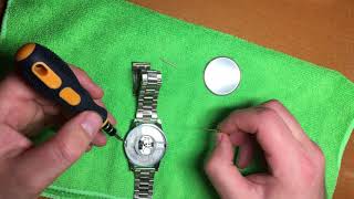 Как разобрать часы/снять привод с часов(заводную головку) - How to remove the crown from the watch