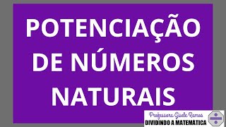 Potenciação de números Naturais