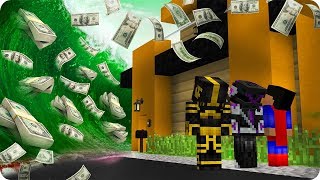 TSUNAMI DE DÓLARES DESTRUYE MI CASA EN MINECRAFT ?