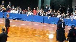 H22全日本学生剣道優勝大会 3回戦 中京対日体 五将〜大将