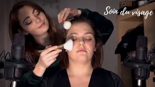 ASMR FRANCAIS ♡ SPA / SOIN DU VISAGE / VISUEL & WHISPER ♡