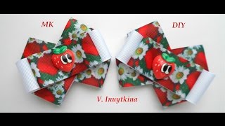 Бантик-минутка из репсовой ленты 2.5 см своими руками