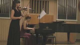 Anna Shvets. Sonata for violin and piano - part 1 and 2 of 3