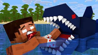 Monster school: Rescue from Shark - Minecraft Animation