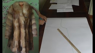 Делаем выкройку для лисьей шубы (спинка и полочка)
