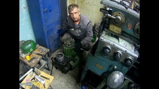 Замена двигателя на токарном станке ИЖ 1И611П 1968 г в