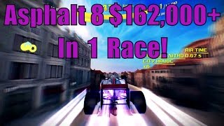 Asphalt 8 Airborne Money Glitch? How To Get Money Fast $162000 in 1 Race!