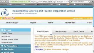Online Train Ticket Booking via IRCTC