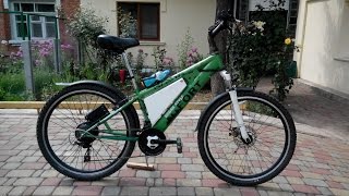 Электро велосипед  переделанный из обыкновенного своими руками. Electric bike assembled by hand
