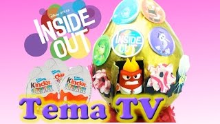 Огромный киндер сюрприз с сюрпризами из мультфильма Головоломка Maxi Kinder surprise