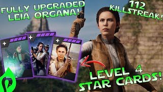 Star Wars Battlefront 2: Fully Upgraded Leia Organa Gameplay/ 112 Killstreak!!!
