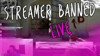 Streamer Banned Live for Hacking (CS:GO)