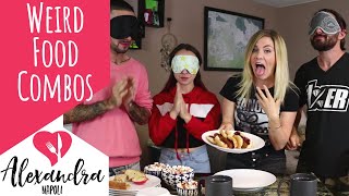 Buzzfeed's Weird Food Combination | Blindfolded Taste Test with This is Us | The Hungry Health Coach