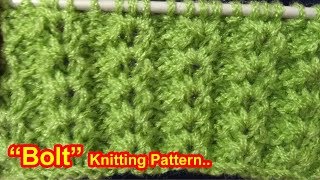 "Bolt" Beautiful Knitting pattern Design 2018