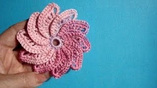 Вязаные цветы Урок 25 Crochet flower pattern - free