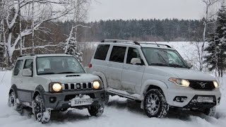 УАЗ Патриот 2017 или Сузуки Джимни: кто поедет за трактором?