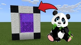 How To Make a Portal to the Panda Dimension in MCPE (Minecraft PE)