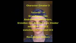 Character Creator 3 Pipeline Tutorial zu "GoZ"