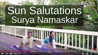 Sun Salutations (Surya Namaskar) the classical Sivananda Way