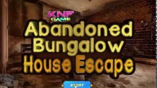 Knf Abandoned Bungalow House Escape walkthrough