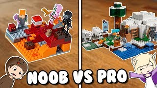 NOOB VS PRO EN JUGUETES DE MINECRAFT