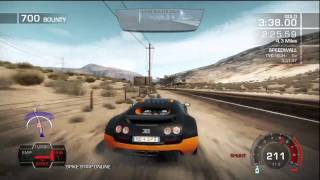 Need for Speed: Hot Pursuit Super Sports Pack DLC - Bugatti Veyron Super Sport Gauntlet (...failing)