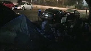Homeless Hoarders Living In Sidewalk Tents In LA