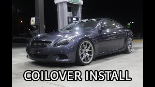 Making a G37 LOW | Coilover Install