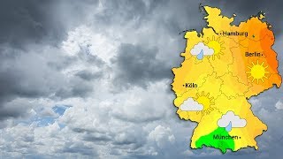 Tiefs bringen regional Regen (25.04.2019)