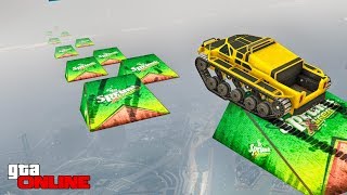 КАК ЭТО ПРОЙТИ НА ТАНКЕ?! ОЧЕНЬ СЛОЖНЫЙ СКИЛЛ ТЕСТ. ТЁМА СГОРЕЛ! GTA 5 ONLINE (ГТА 5 ГОНКИ)