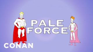 Jim Gaffigan & Conan Reminisce About "Pale Force"  - CONAN on TBS