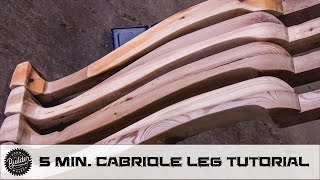 Woodworking Curved Cabriole Style Dining Table Leg Walkthrough