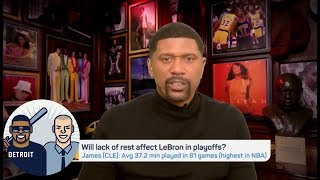 Jalen: LeBron playing 82 is 'terrific, amazing, wonderful' accomplishment | Jalen & Jacoby | ESPN