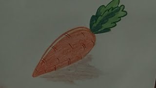 Учимся рисовать морковь