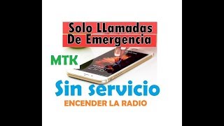 como activar la señal de cobertura sin servicio, sin red o solo llamadas de emergencia