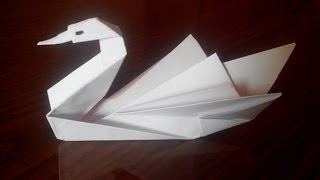 Как сделать оригами лебедя, origami swan