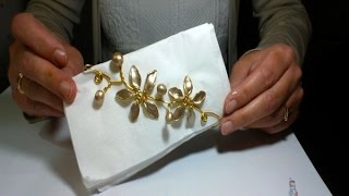 Como hacer un adorno con alambre para cena de Navidad