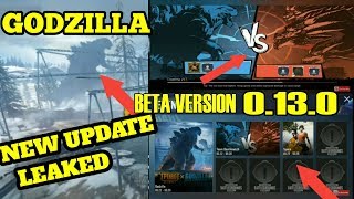 GODZILLA is here | PUBG MOBILE new update 0.13.0 | TDM Warehouse | Beta version