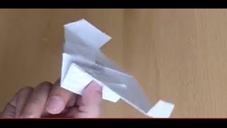 The best stunt paper airplane: Sabertooth!