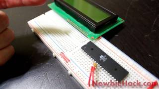 19. Arduino for Production!  AVR Atmega32 - Intro to LCD... Meet Mr. LCD and check out his crib.