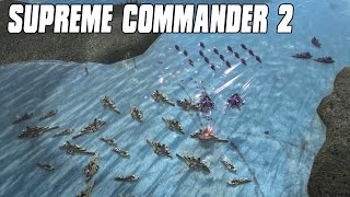 Supreme Commander 2 - Naval Armada Duel 4vs4 Multiplayer Gameplay