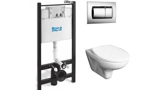 Инсталляция для унитаза Roca ПЭК Mateo 4 в 1 893100010 с унитазом