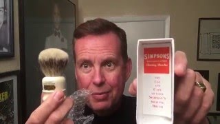 Simpsons Chubby 1 Super Badger Shave Brush, Anne Bonny shave soap, Feather Blade, Merkur 37C, Quorum