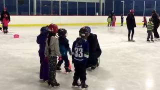 Ice Skating in Fleetwood Rec.Centre Surrey B.C.Canada on June 19,2016.