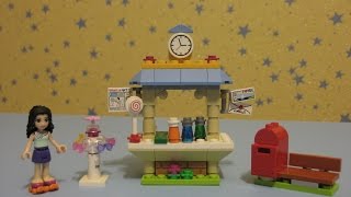 Лего френдс Туристический киоск Эммы/обзор Lego Friends 41098