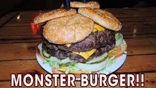 Monster Burger Challenge in Las Cruces, New Mexico!!