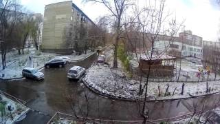 первый снег 2015 Новосибирск