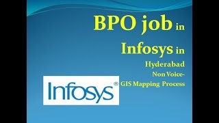 BPO job in Hyderabad in Infosys Company | MNC |