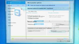 Настройки программы Team Viewer 5.0 (2/5)
