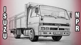 ISUZU NPR Çizimi, Kamyonet Nasıl Çizilir?